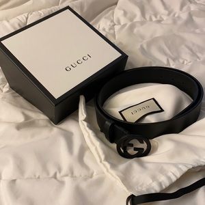 Men’s Black Gucci Belt